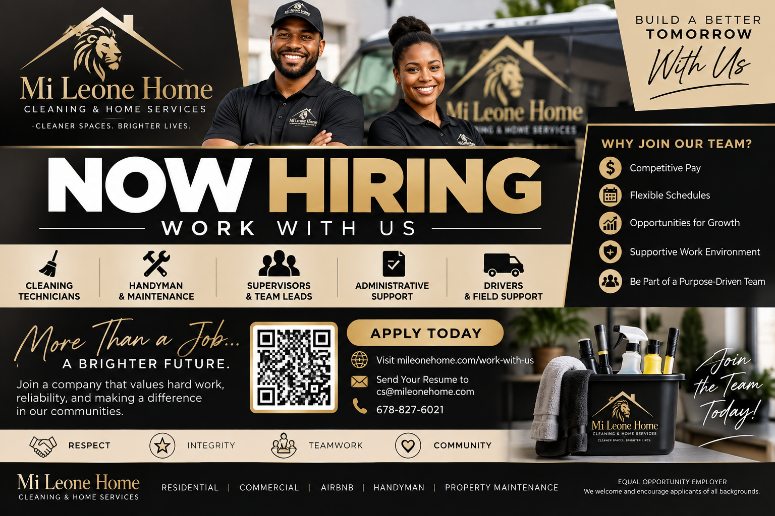 Mi Leone Home now hiring work with us